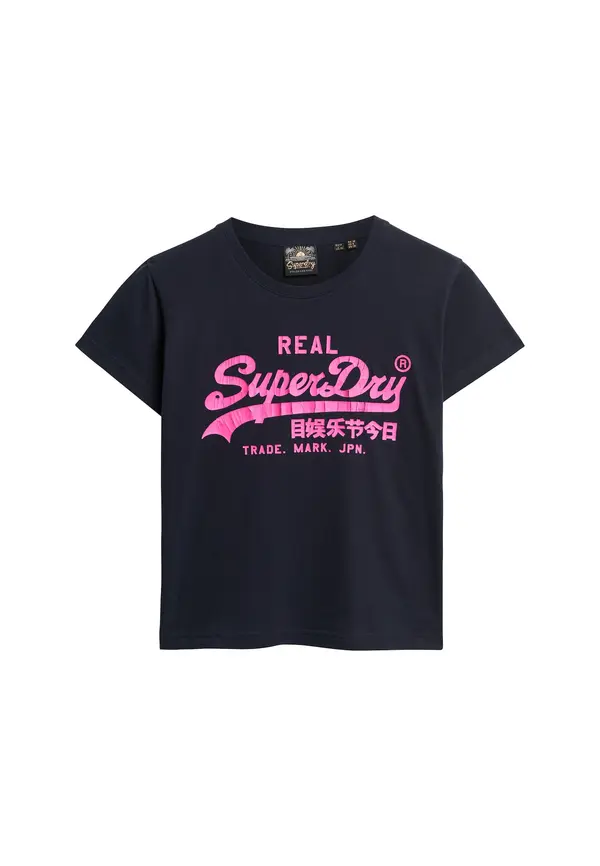 Superdry & Co Superdry & Co Majica  mornarska / neonsko lila
