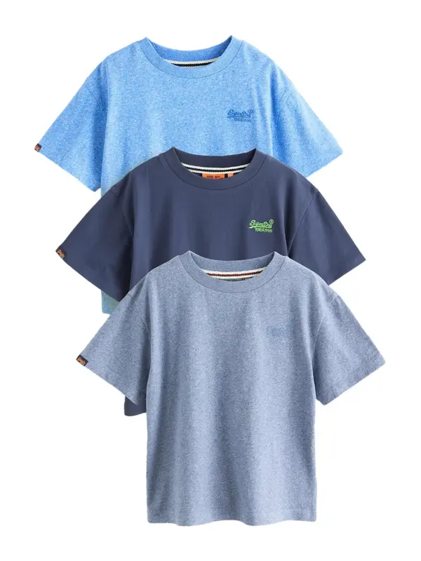 Superdry & Co Superdry & Co Majica  mornarska / opal / nebeško modra / travnato zelena