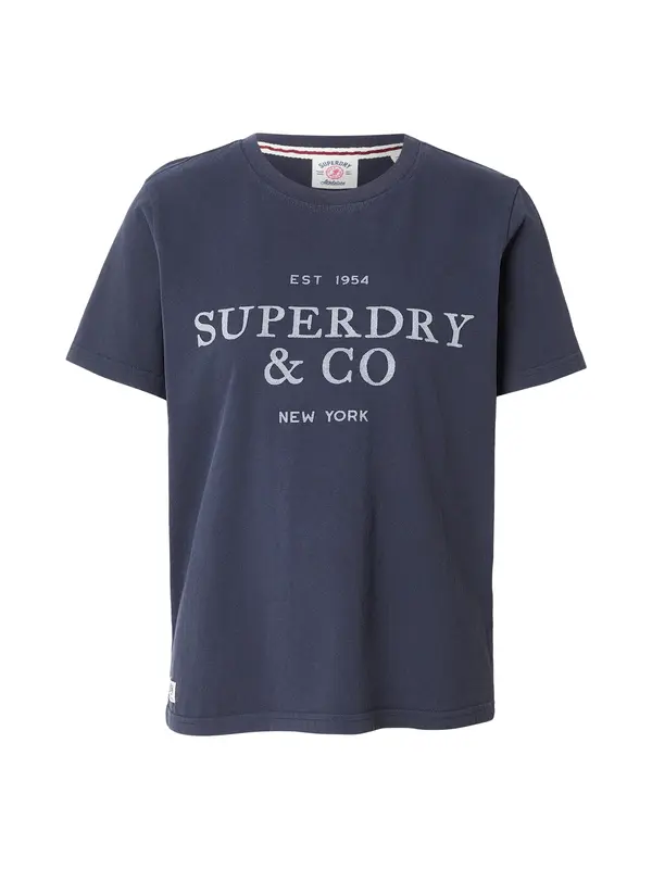 Superdry & Co Superdry & Co Majica  mornarska / svetlo modra