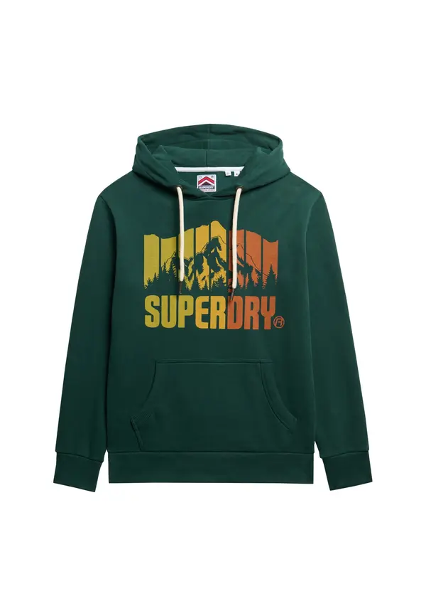 Superdry & Co Superdry & Co Majica 'Mountain Regenbogen'  rumena / kivi / temno zelena / živo rdeča