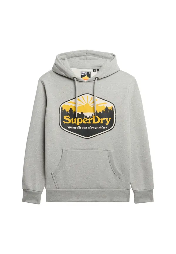 Superdry & Co Superdry & Co Majica 'Sun Tab'  rumena / pegasto siva / pastelno roza / črna