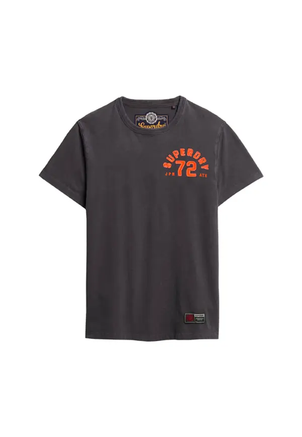 Superdry & Co Superdry & Co Majica  svetlo oranžna / črna