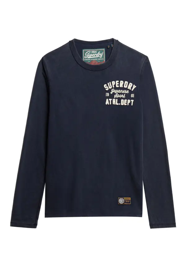 Superdry & Co Superdry & Co Majica 'Vintage Athletic'  marine / bela