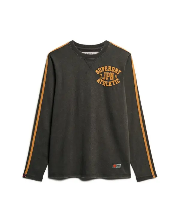 Superdry & Co Superdry & Co Majica 'Vintage Athletic'  temno siva / oranžna