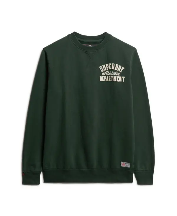 Superdry & Co Superdry & Co Majica 'VINTAGE ATHLETIC'  temno zelena / bela
