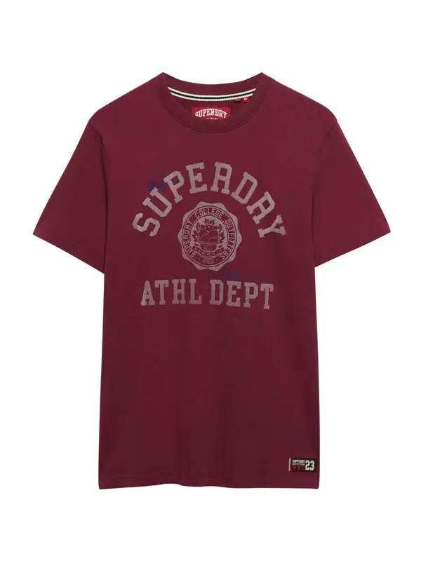 Superdry & Co Superdry & Co Majica 'Vintage Prep'  marine / svetlo siva / bordo
