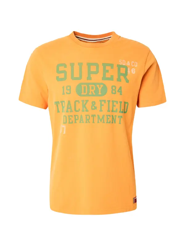 Superdry & Co Superdry & Co Majica 'Vintage Prep'  zelena / oranžna / off-bela
