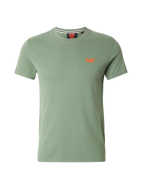 Superdry & Co Superdry & Co Majica 'VINTAGE'  svetlo zelena / temno oranžna