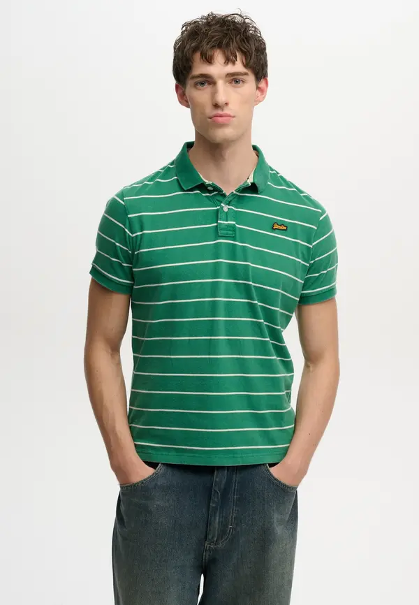 Superdry & Co Superdry & Co Majica  zelena / volneno bela