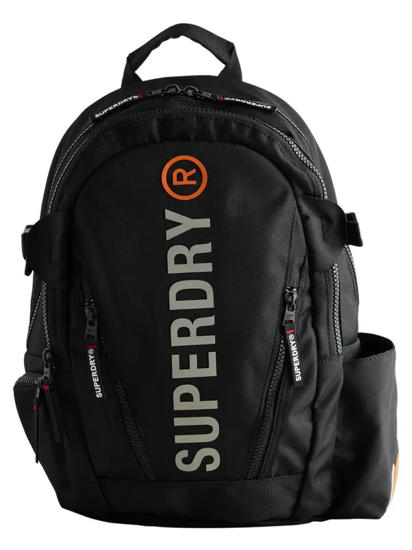 Superdry & Co Superdry & Co Nahrbtnik 'Back to School'  siva / črna