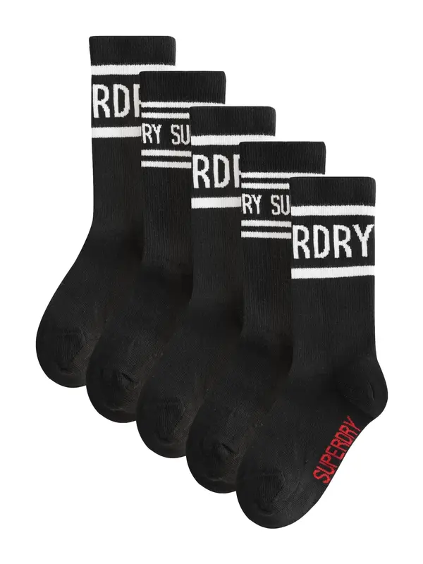 Superdry & Co Superdry & Co Nogavice  rdeča / črna / bela