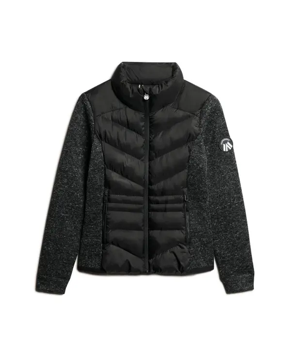 Superdry & Co Superdry & Co Pletena jopa 'Storm'  črna / pegasto črna