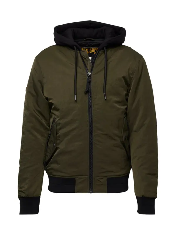 Superdry & Co Superdry & Co Prehodna jakna 'MA1'  temno zelena / črna