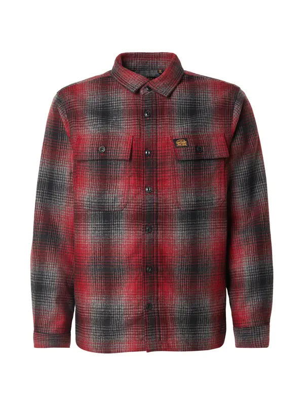 Superdry & Co Superdry & Co Prehodna jakna 'Miller'  siva / rdeča