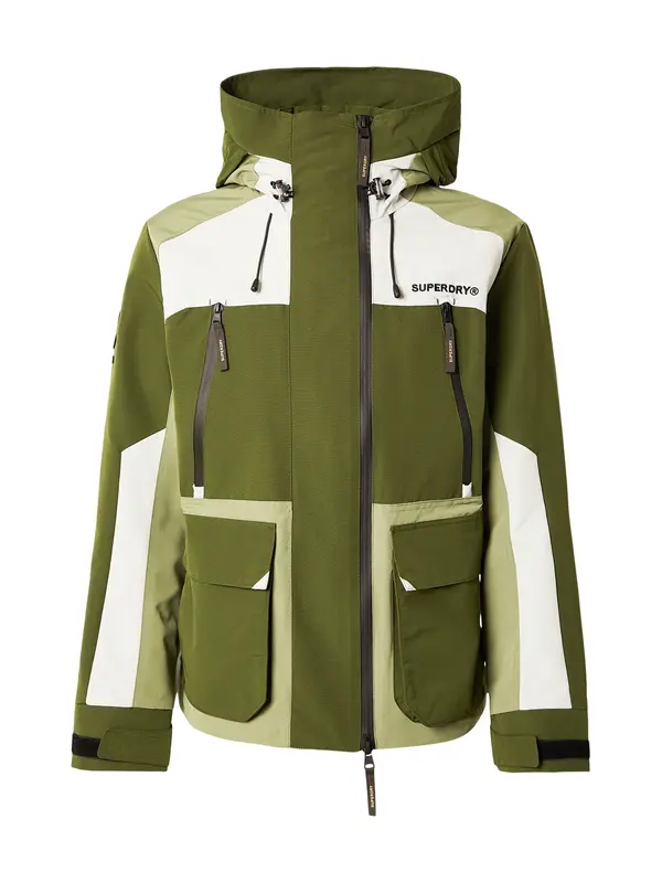 Superdry & Co Superdry & Co Prehodna jakna  zelena / svetlo zelena / bela