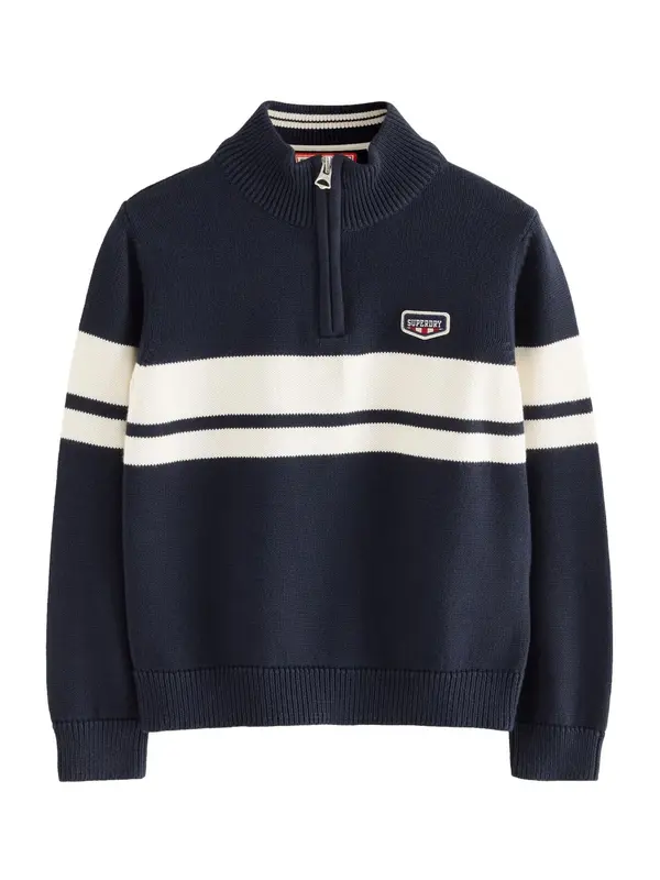 Superdry & Co Superdry & Co Pulover  mornarska / bela