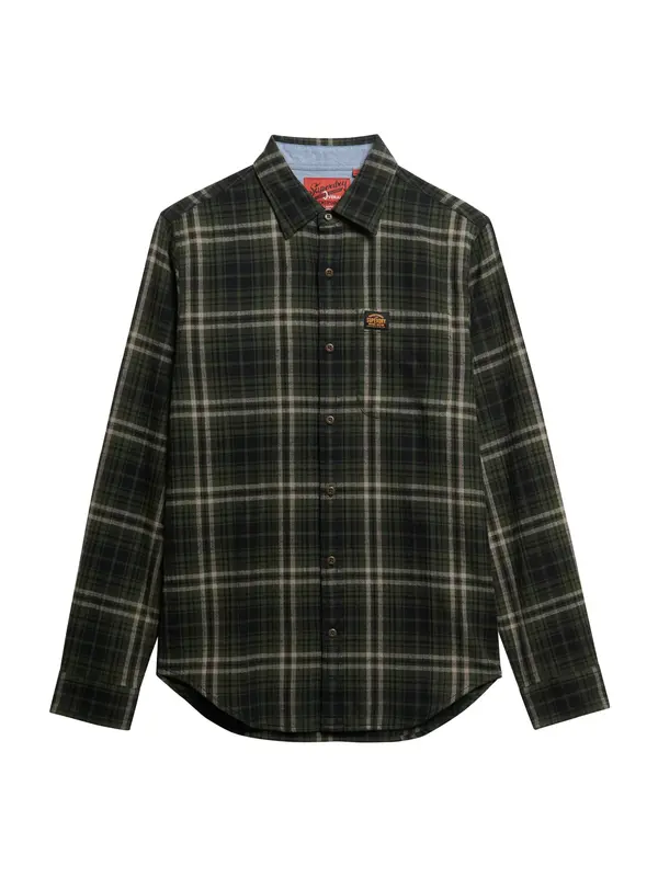 Superdry & Co Superdry & Co Srajca  ecru / oliva / črna