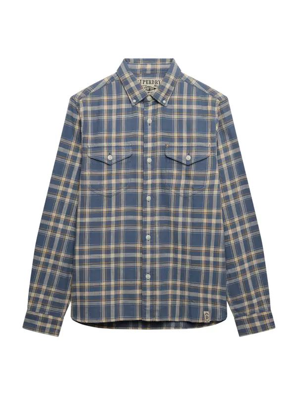 Superdry & Co Superdry & Co Srajca 'The Merchant Store'  bež / dimno modra / med