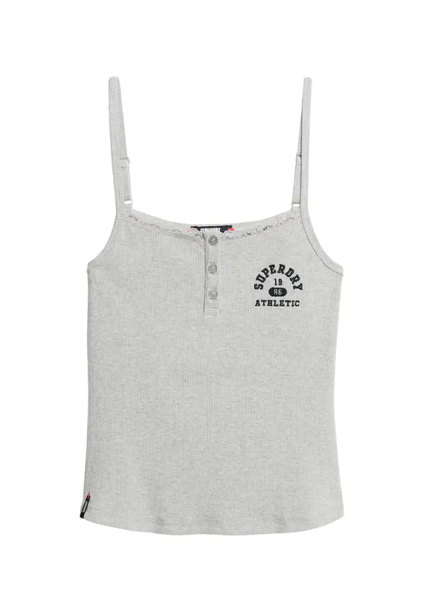 Superdry & Co Superdry & Co Top 'Essentials'  pegasto siva / črna