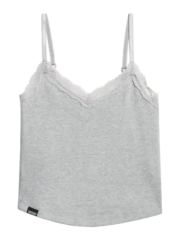 Superdry & Co Superdry & Co Top 'Essentials'  pegasto siva