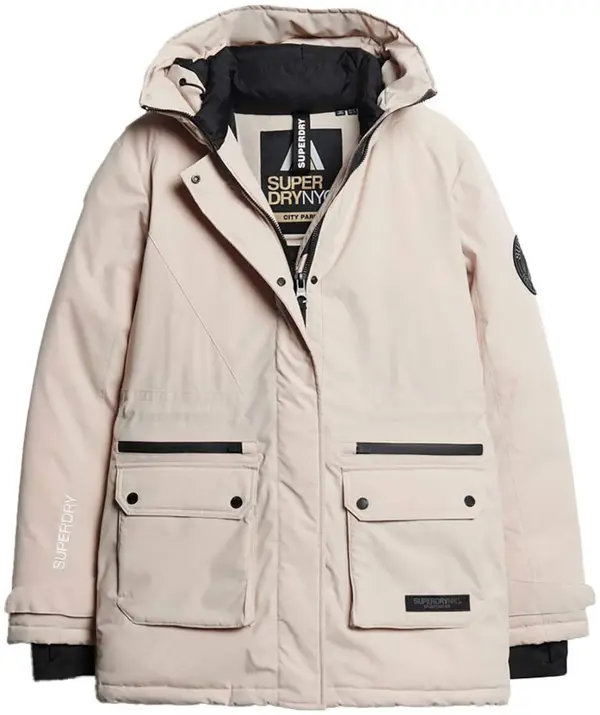 Superdry & Co Superdry & Co Zimska jakna 'City'  pesek / črna