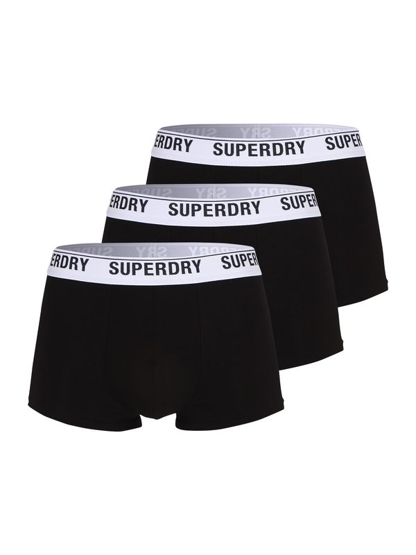 Superdry Superdry Boksarice  črna / bela