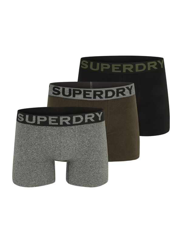 Superdry Superdry Boksarice  mornarska / pegasto siva / oliva