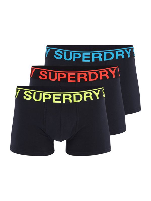 Superdry Superdry Boksarice  mornarska / svetlo modra / neonsko rumena / rdeča