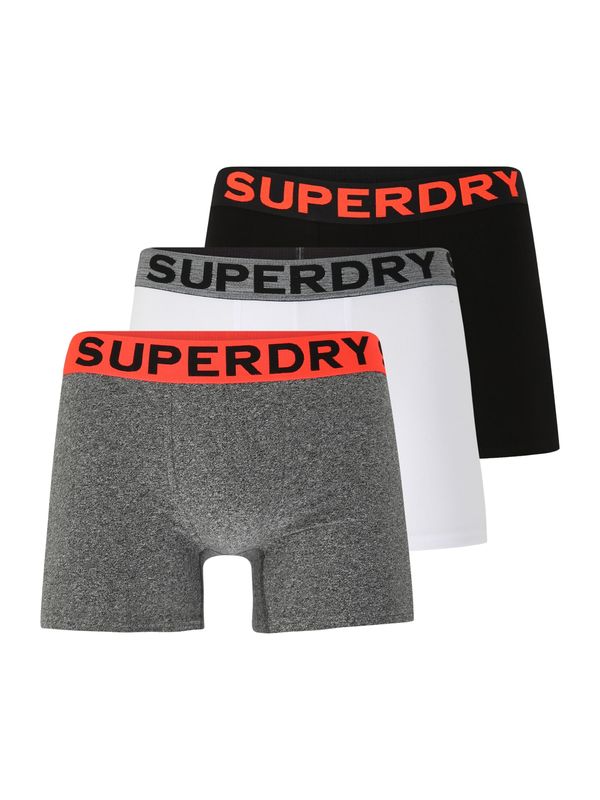 Superdry Superdry Boksarice  pegasto siva / rdeča / črna / bela