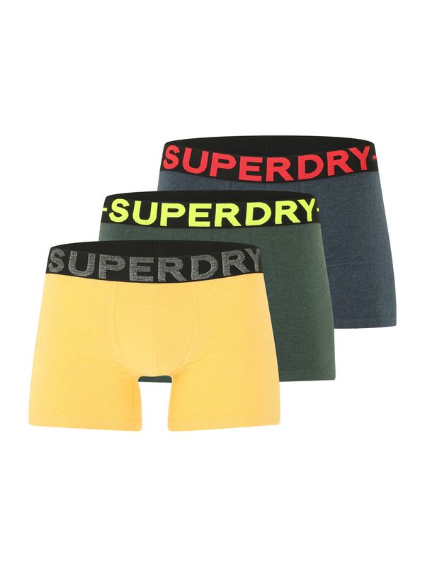 Superdry Superdry Boksarice  rumena / temno siva / temno zelena