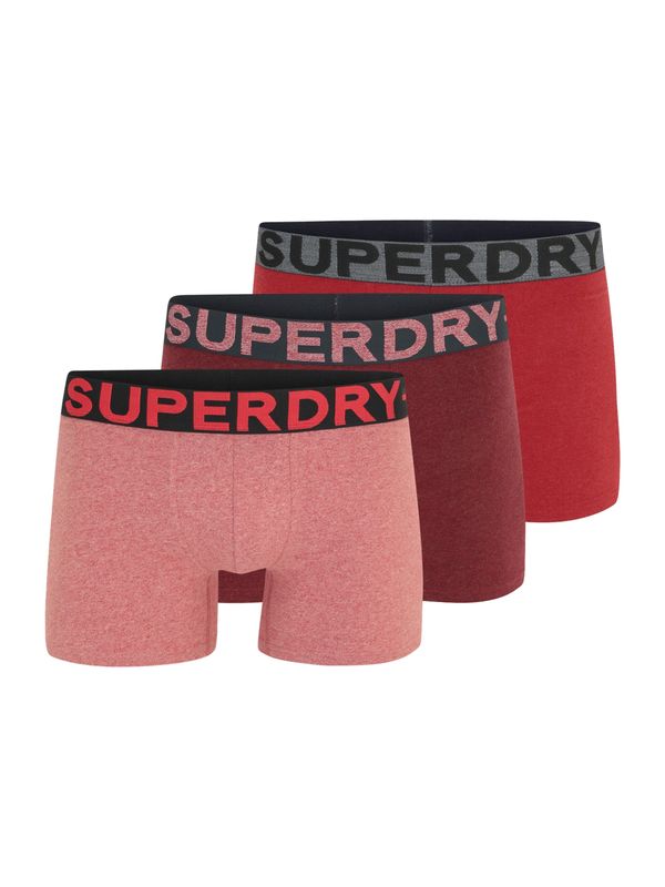 Superdry Superdry Boksarice  siva / rdeča / burgund / pastelno rdeča