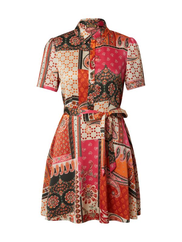 Superdry Superdry Dolga srajca  bež / temno zelena / oranžna / malina