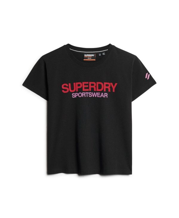 Superdry Superdry Funkcionalna majica  malina / eozin / črna