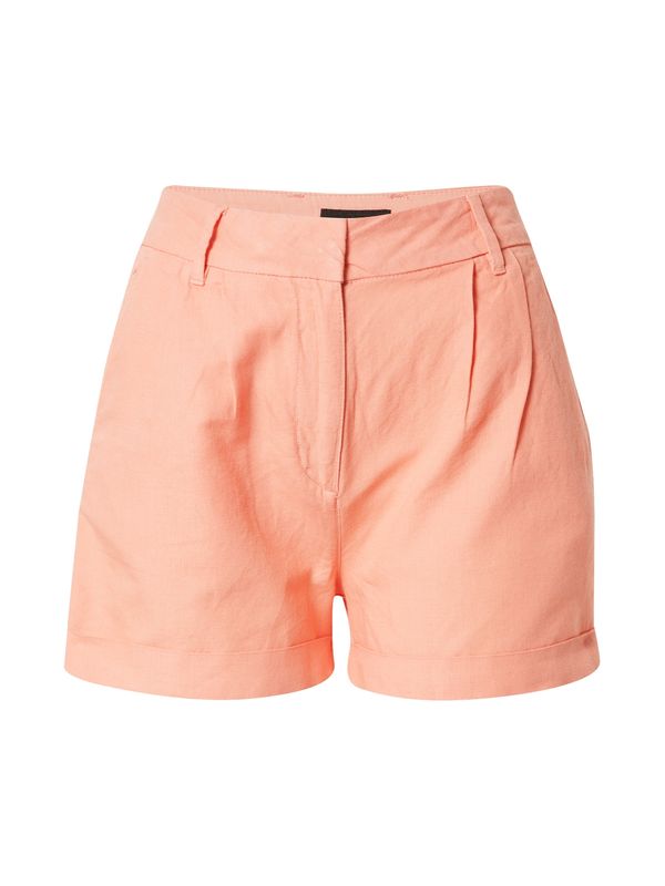 Superdry Superdry Hlače z naborki 'STUDIOS'  pastelno oranžna