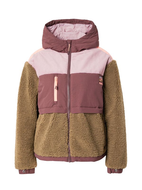 Superdry Superdry Jopa iz flisa  oliva / lila / ciklama / breskev