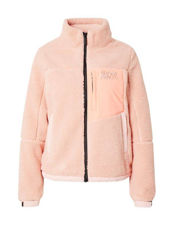 Superdry Superdry Jopa iz flisa  rosé / črna