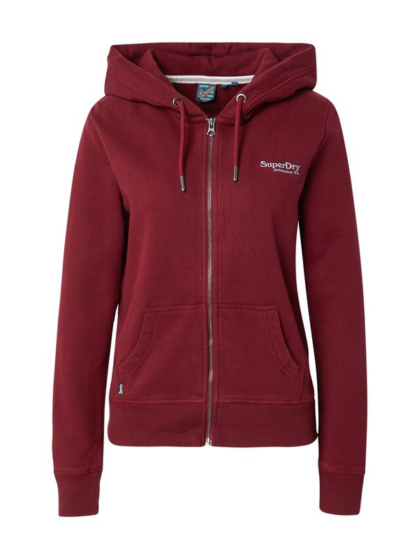 Superdry Superdry Jopa na zadrgo 'Essential'  burgund / bela