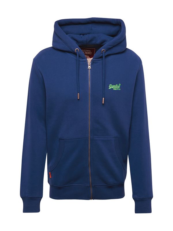 Superdry Superdry Jopa na zadrgo 'ESSENTIAL'  temno modra / svetlo zelena