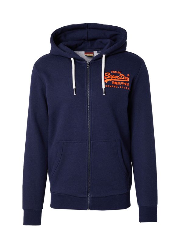 Superdry Superdry Jopa na zadrgo  marine / oranžna / bela