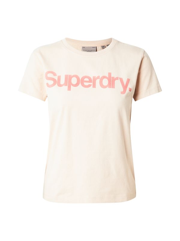 Superdry Superdry Majica  bež / korala