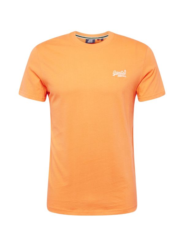 Superdry Superdry Majica 'Essential'  oranžna / bela