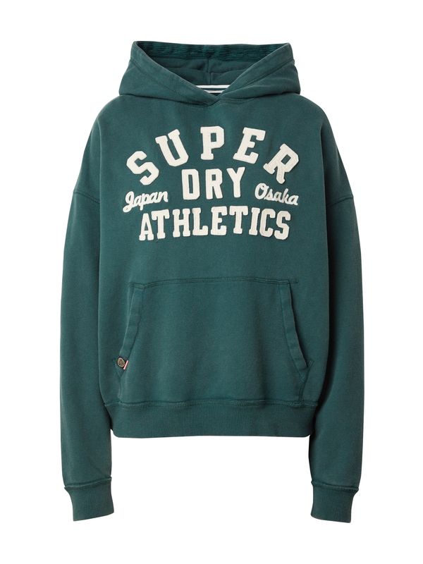 Superdry Superdry Majica 'Essentials'  smaragd / bela