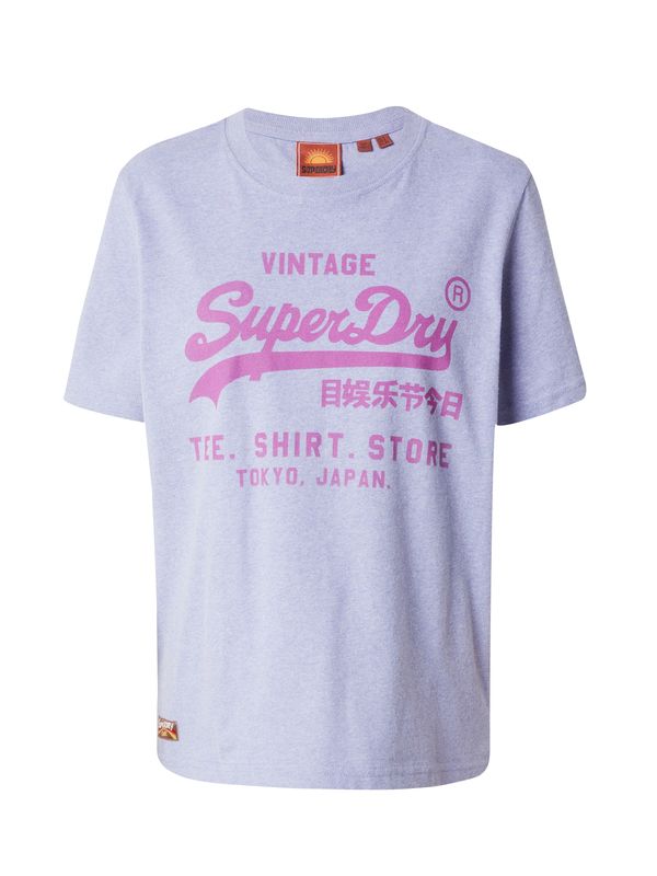 Superdry Superdry Majica 'HERITAGE'  večbarvno lila / roza