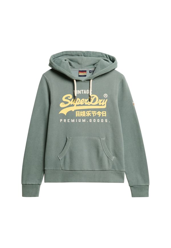 Superdry Superdry Majica  kari / siva / bela