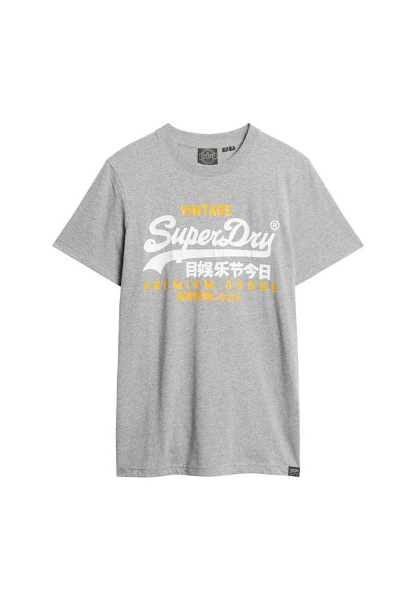Superdry Superdry Majica  marine / svetlo siva / oranžna / bela