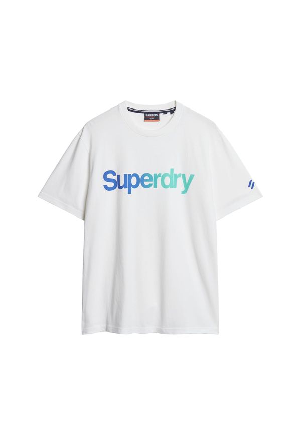 Superdry Superdry Majica  modra / voda / bela