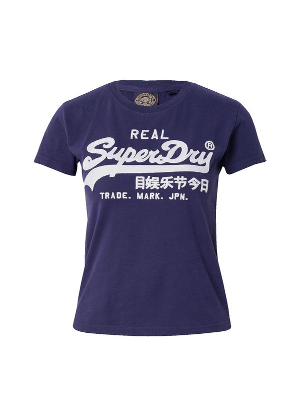 Superdry Superdry Majica  mornarska / bela