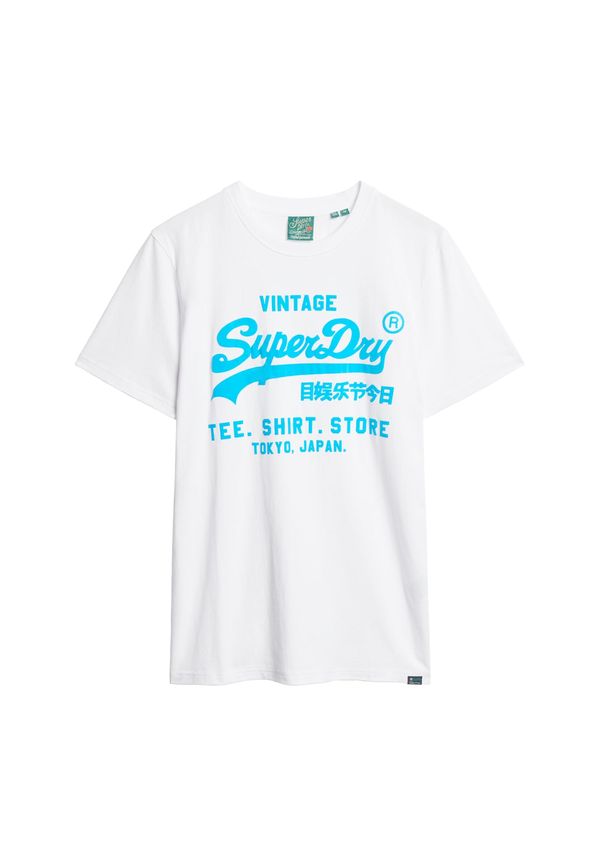 Superdry Superdry Majica  nebeško modra / bela