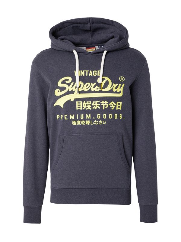 Superdry Superdry Majica  nočno modra / rumena / bela