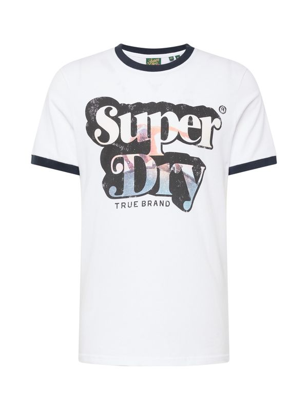 Superdry Superdry Majica  opal / lila / črna / bela